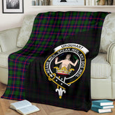 Urquhart Modern Tartan Crest Blanket Wave Style